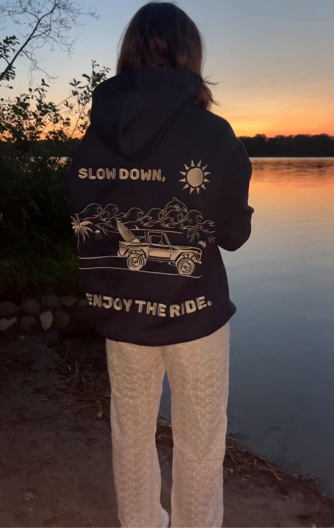 Blue Hibiscus Hoodie (Ships out in 1-2 Days)